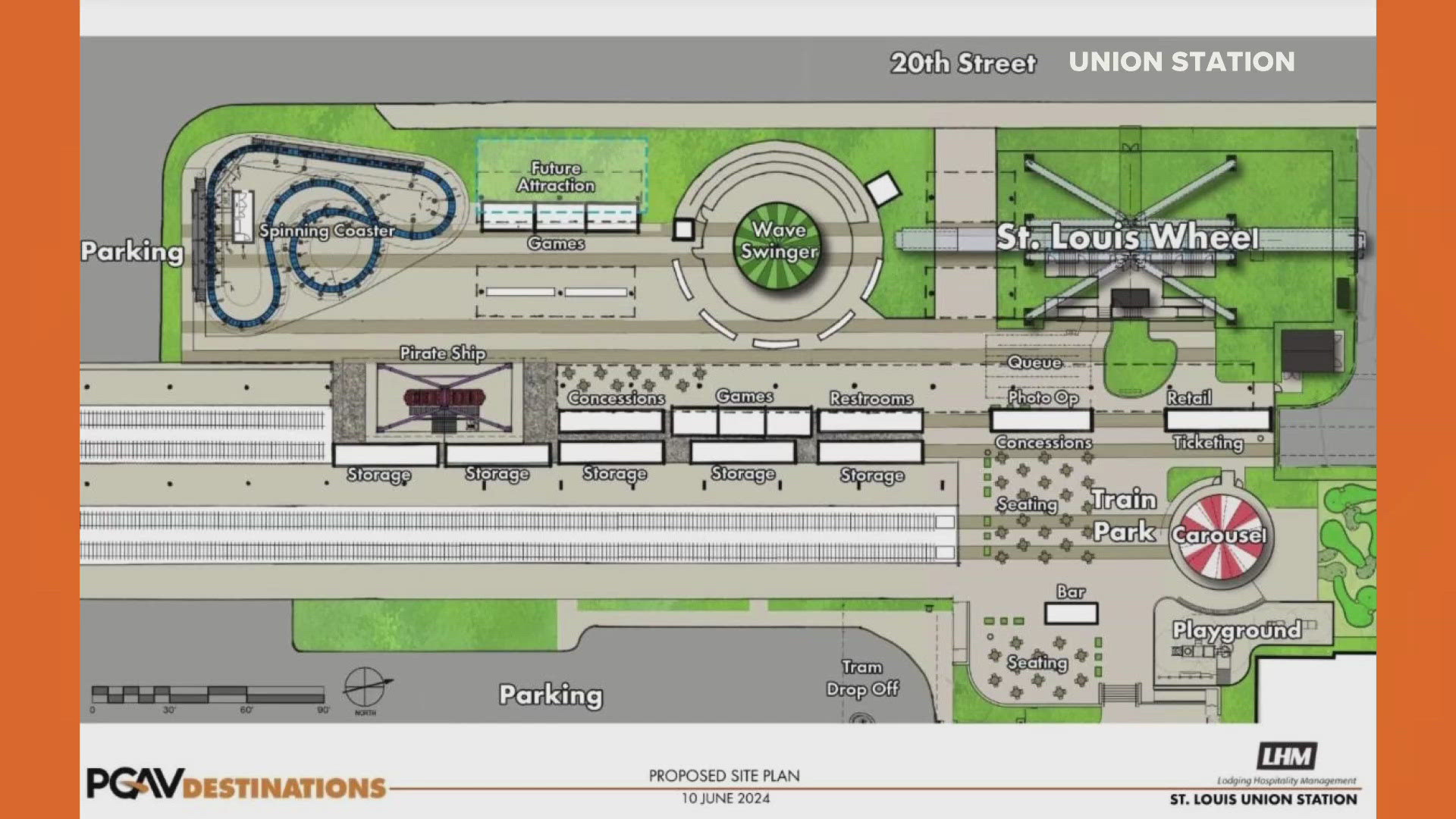 New attractions announced for Union Station. New rides will open next year, including a spinning coaster with a train theme, carnival games and more.