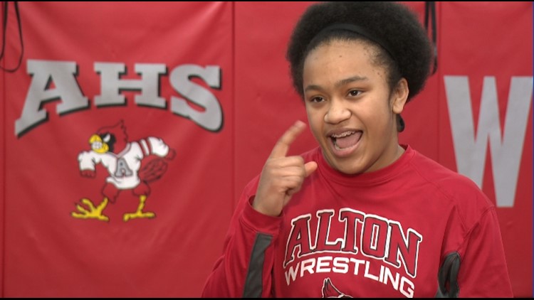Alton HS wrestler wins state title while breaking barriers on the mat