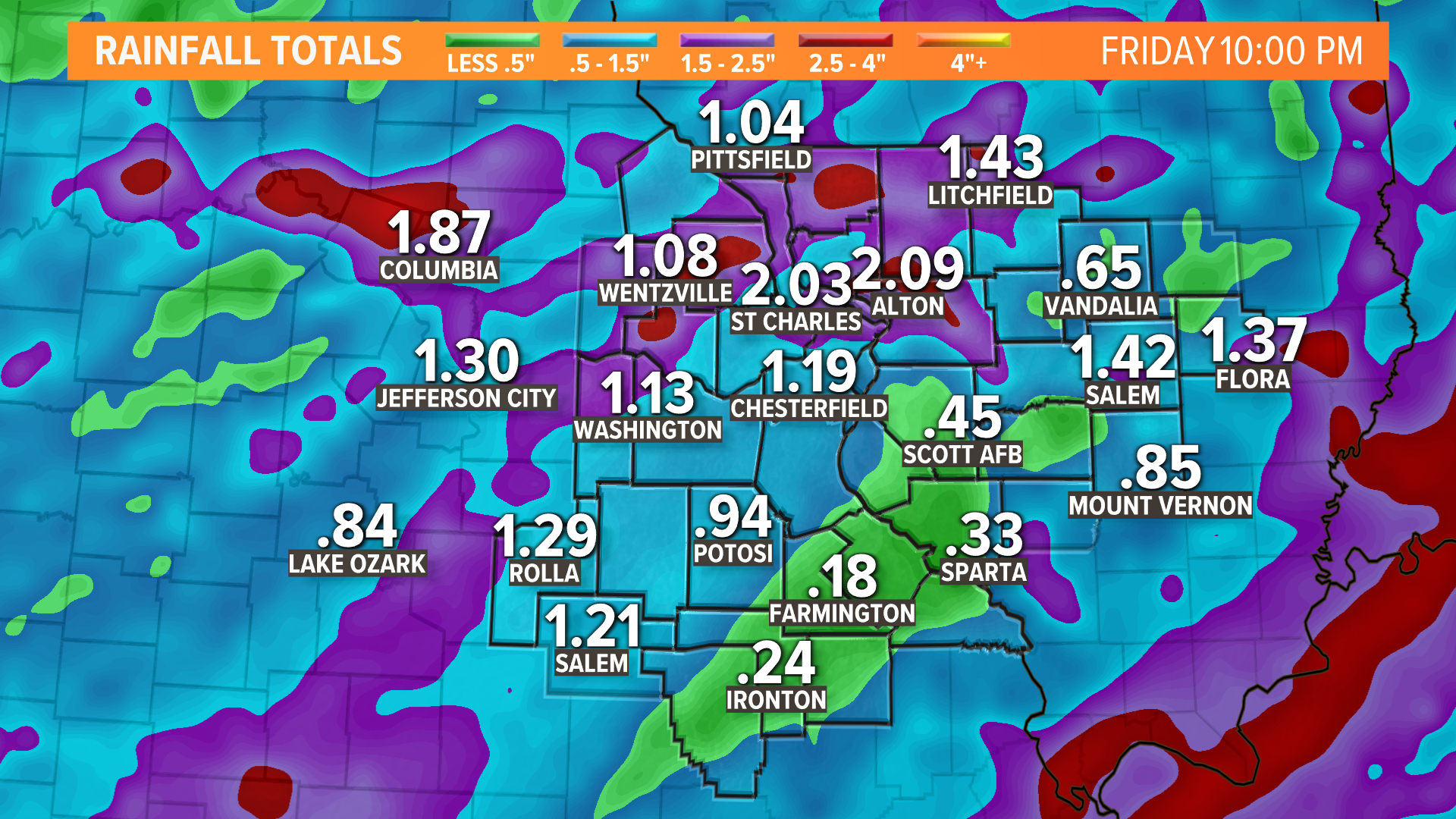 St. Louis weather forecast Monday: Tornado touchdown confirmed | ksdk.com