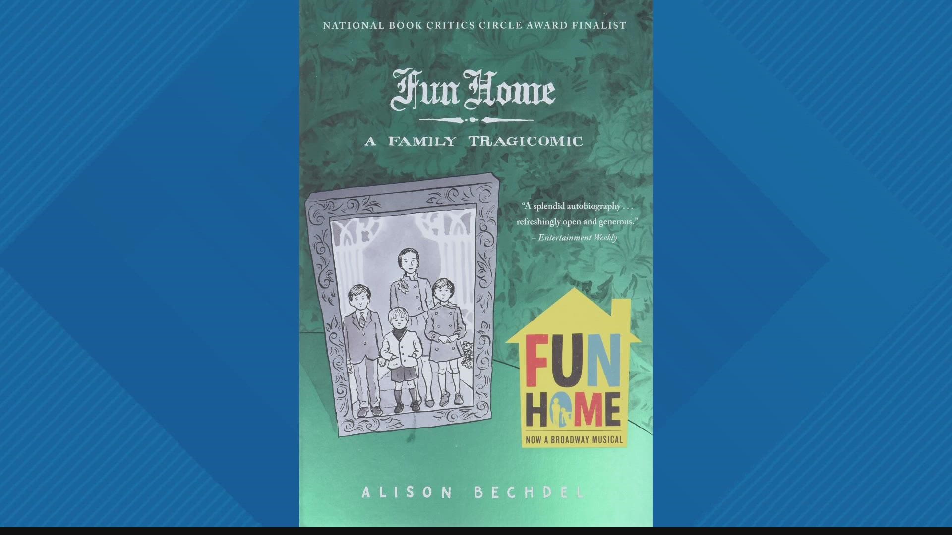 A review committee cited the illustrations in “Fun Home: A Family Tragicomic" about the author and her father's sexuality was too “graphic”.