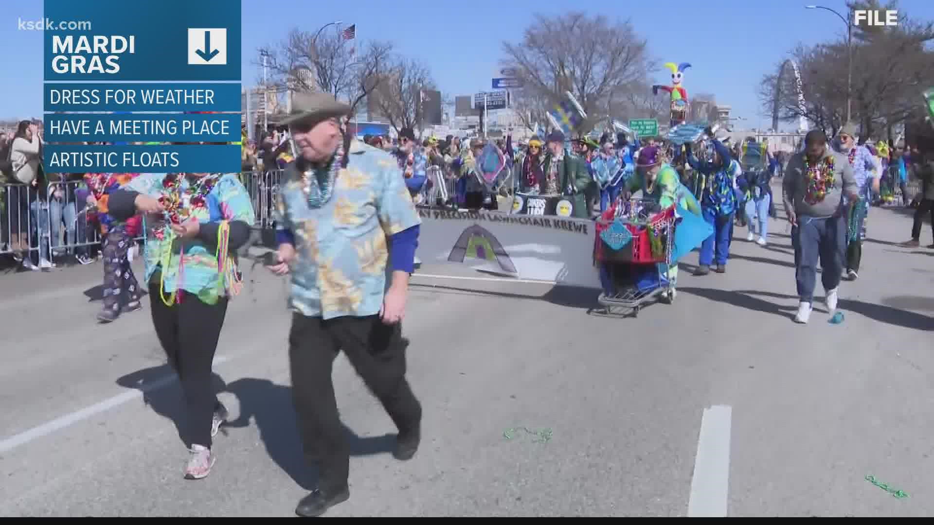 The weekend kicks off with the Mayor's Ball Friday night. The Mardi Gras parade takes to the streets of Soulard on Saturday.