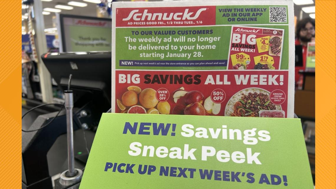 Schnucks ceases mailed grocery ads