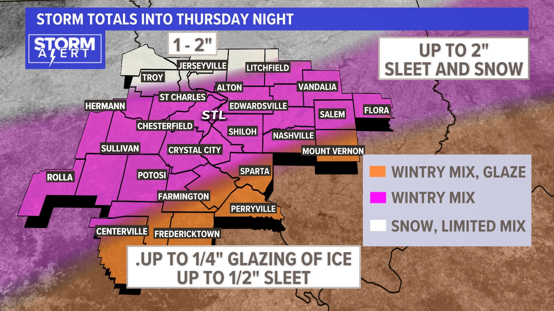 Storm Alert forecast: Wintry mix moves through St. Louis | ksdk.com