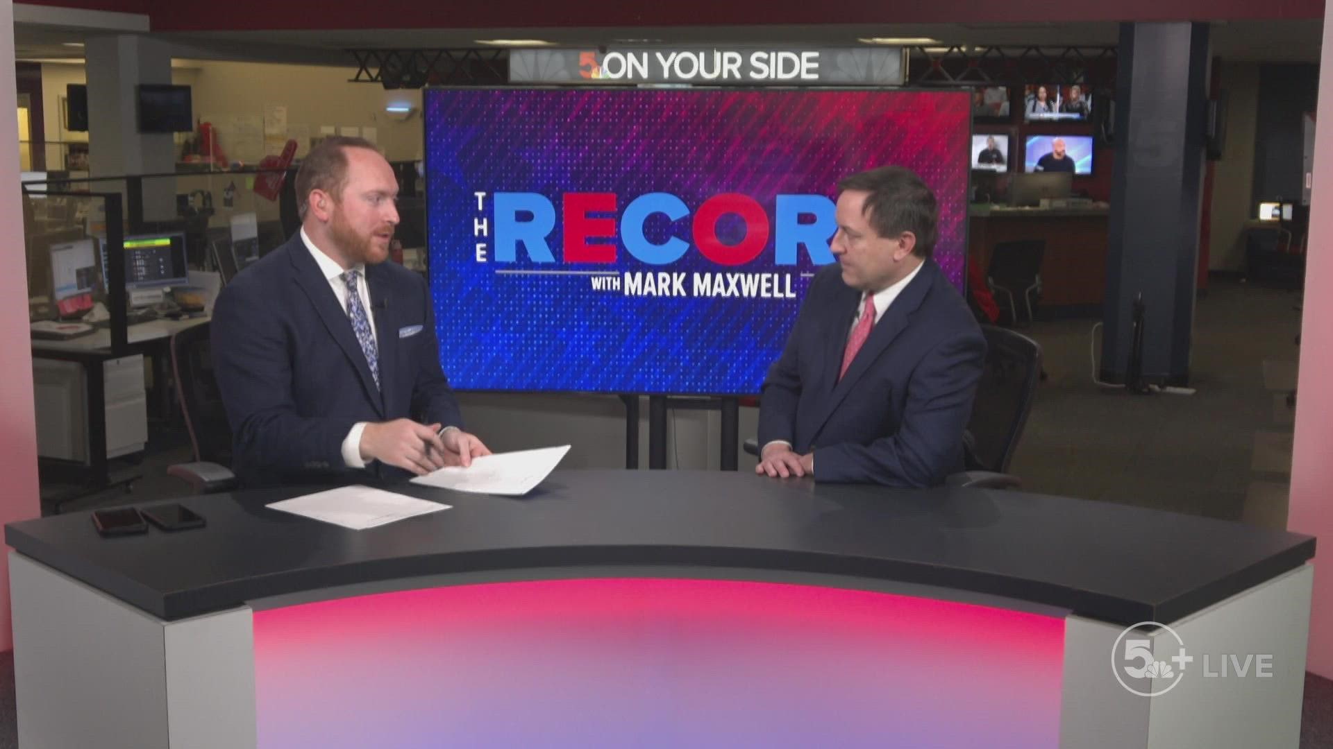 Missouri Secretary of State Jay Ashcroft joined 5 On Your Side political editor Mark Maxwell on "The Record."