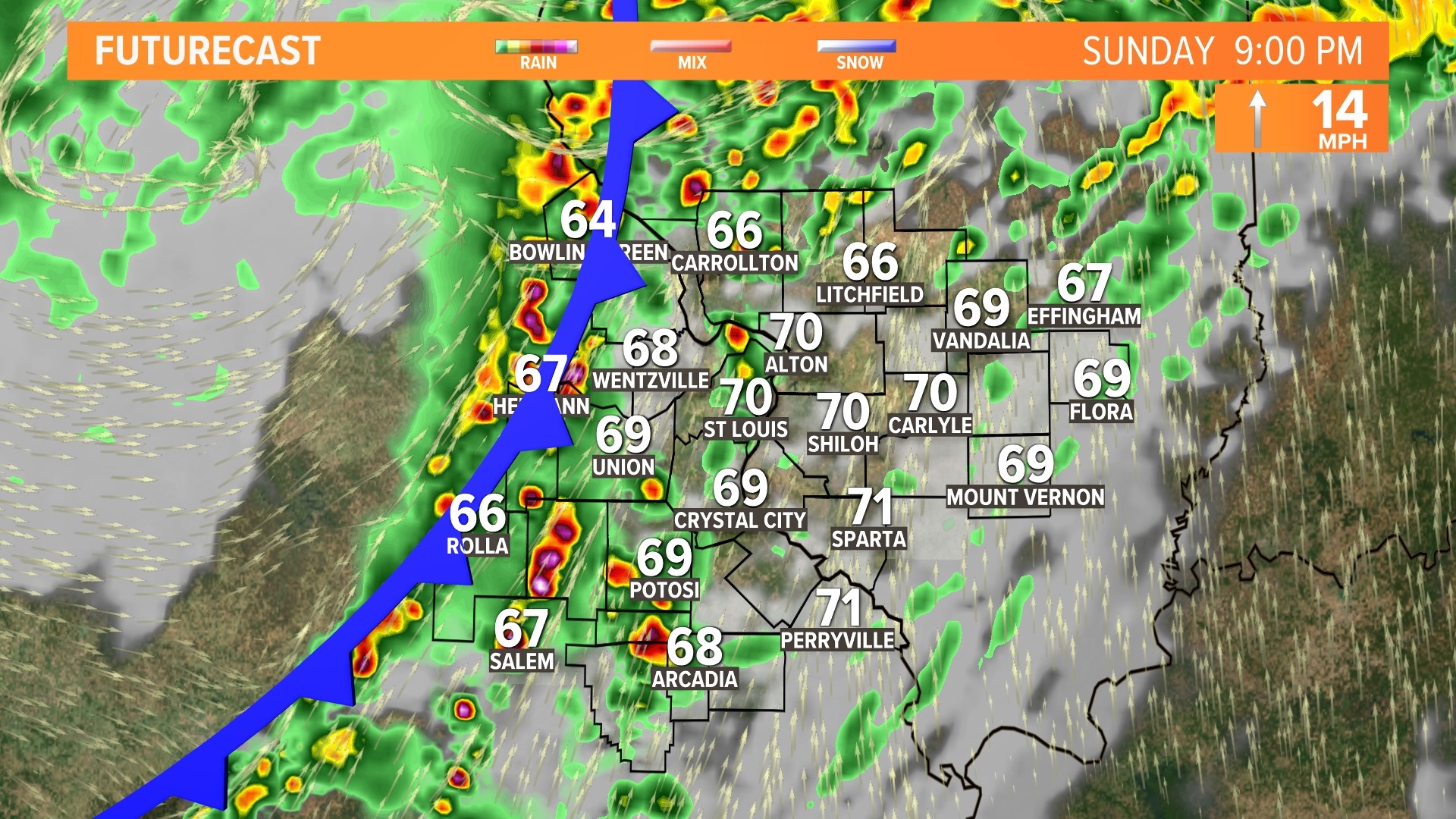 St. Louis weather: Timeline of strong storms this weekend | ksdk.com