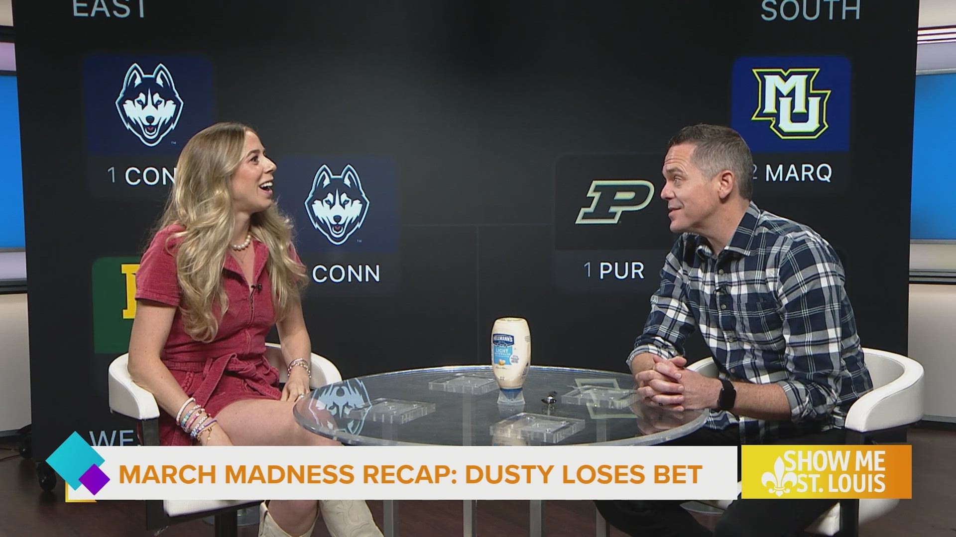 A bet's a bet and Dusty must pay up after his bold prediction when creating brackets for March Madness.