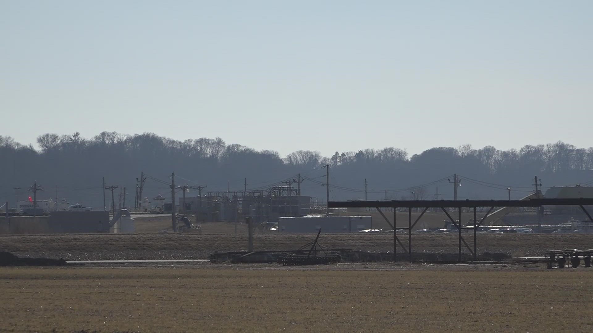 The facility will occupy about 100 acres in the wetlands area.