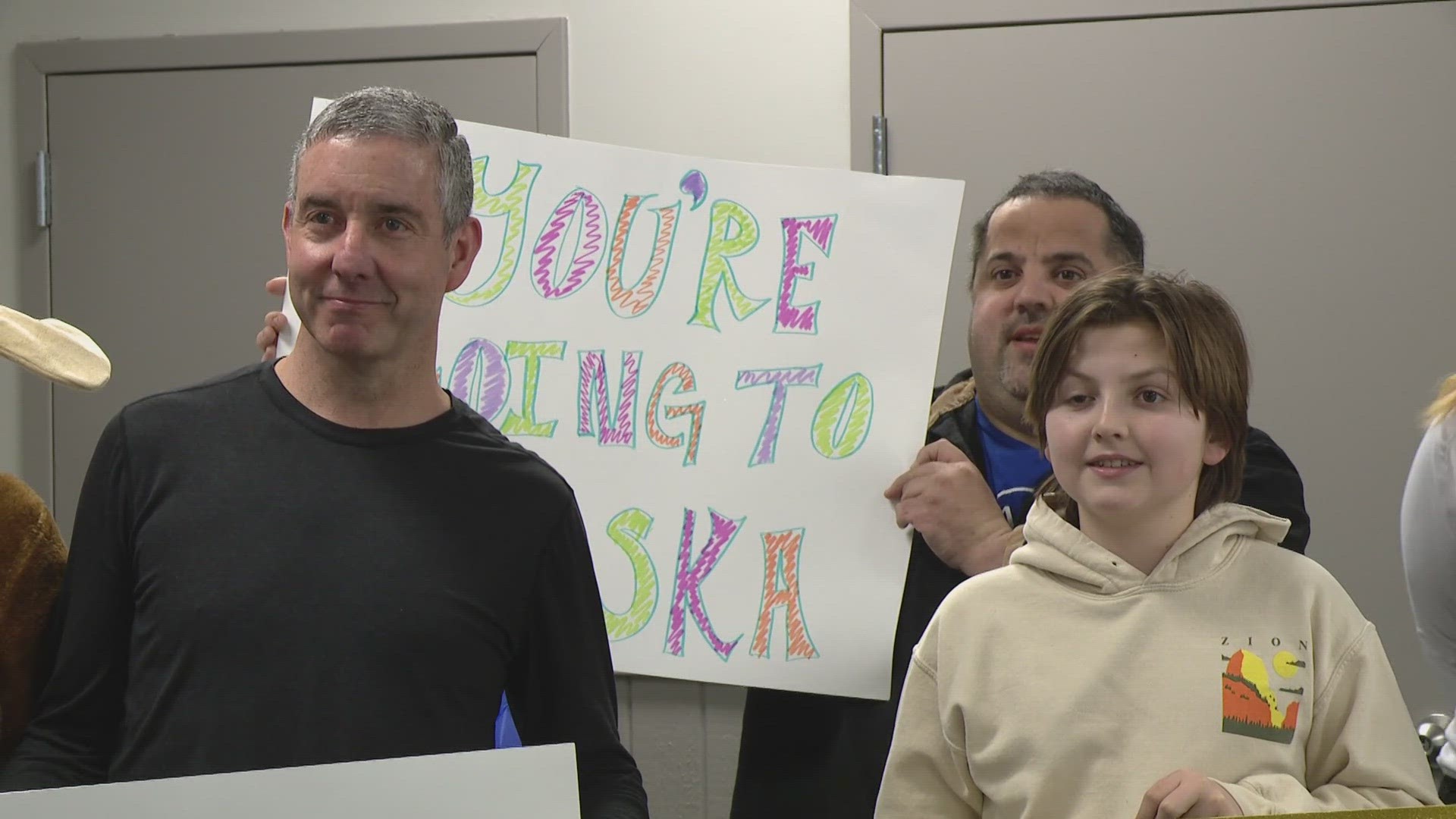 On Monday at Hidden Valley, 14-year-old Charlie LaBarge learned that he'd be living his life-long dream to go to Alaska this June.