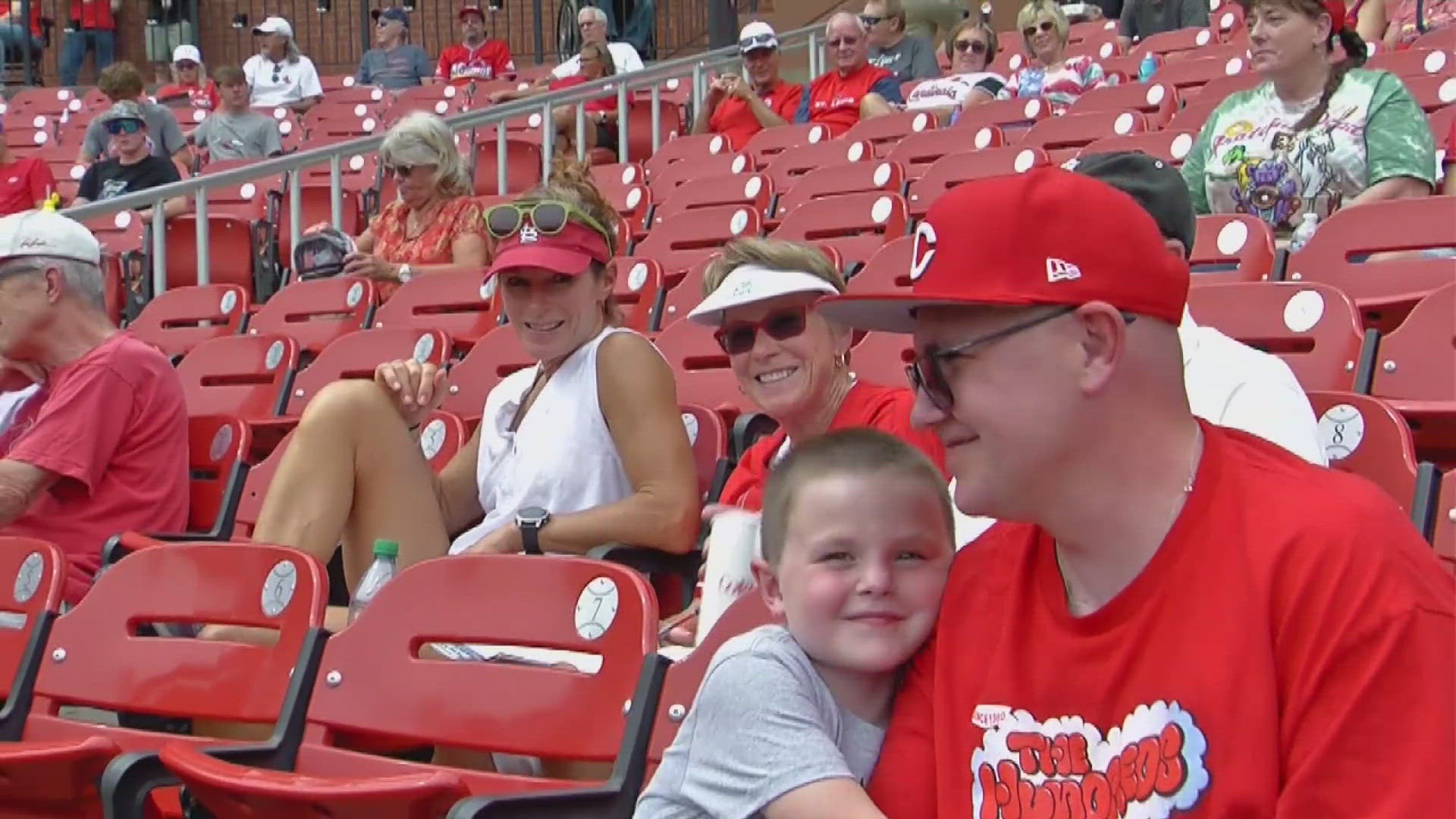 Carol may be the key to the Cardinals winning games at Busch Stadium. She has gone to 16 games this season, and they have won them all.