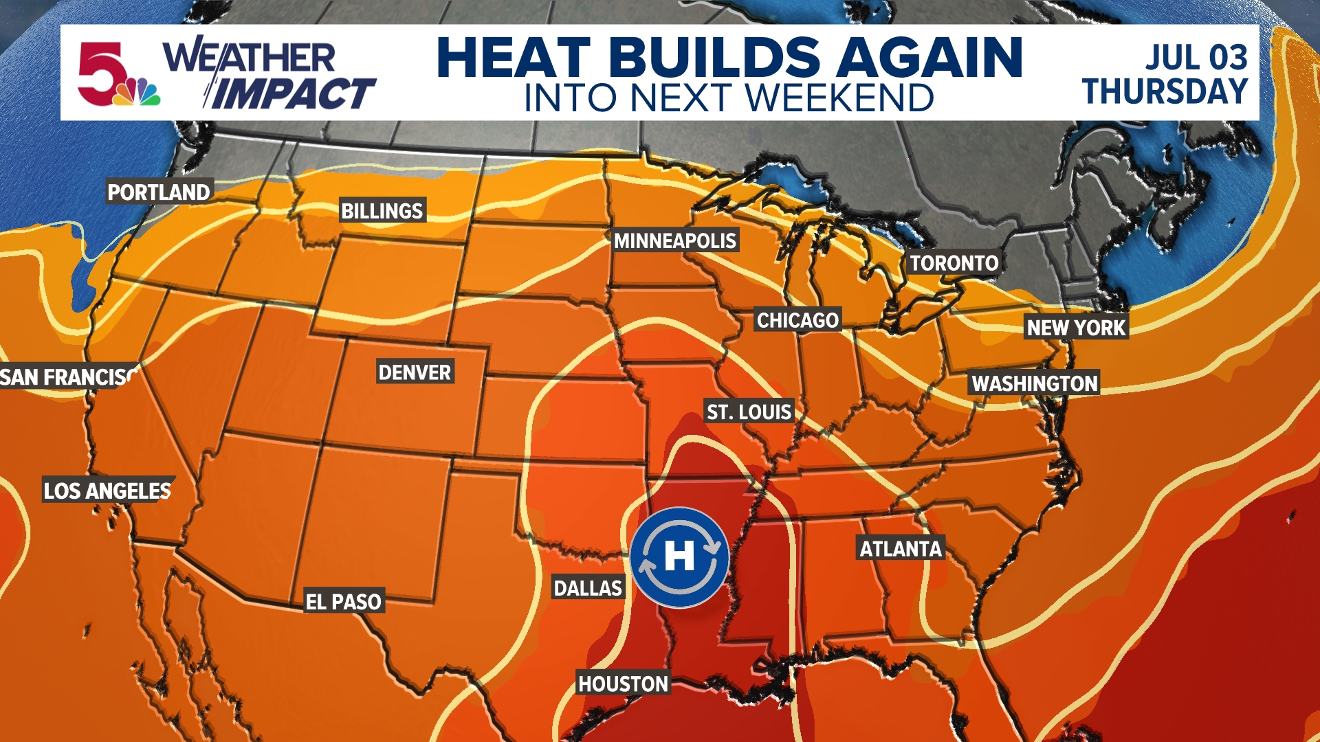 St. Louis July 4 forecast | Heat builds throughout the region | ksdk.com