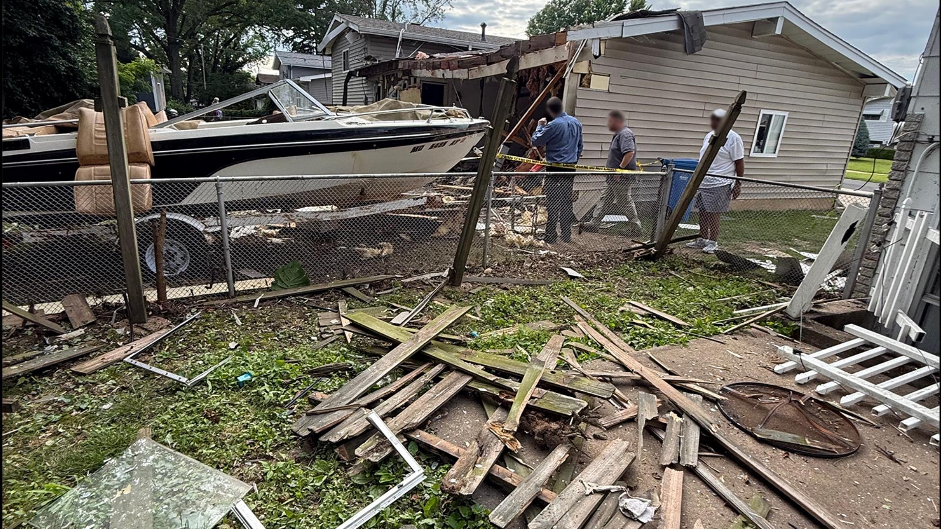 Neighbors said they heard a loud boom and then saw smoke coming from the home. The man's young son notified a neighbor of the dire emergency.