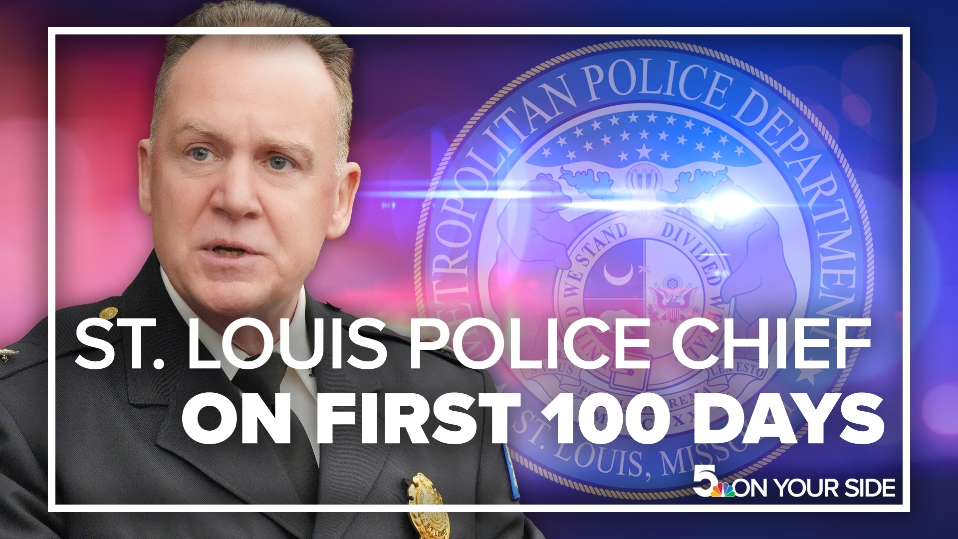 St. Louis police Chief Robert Tracy on Friday talked about his first 100 days as the head of the department.