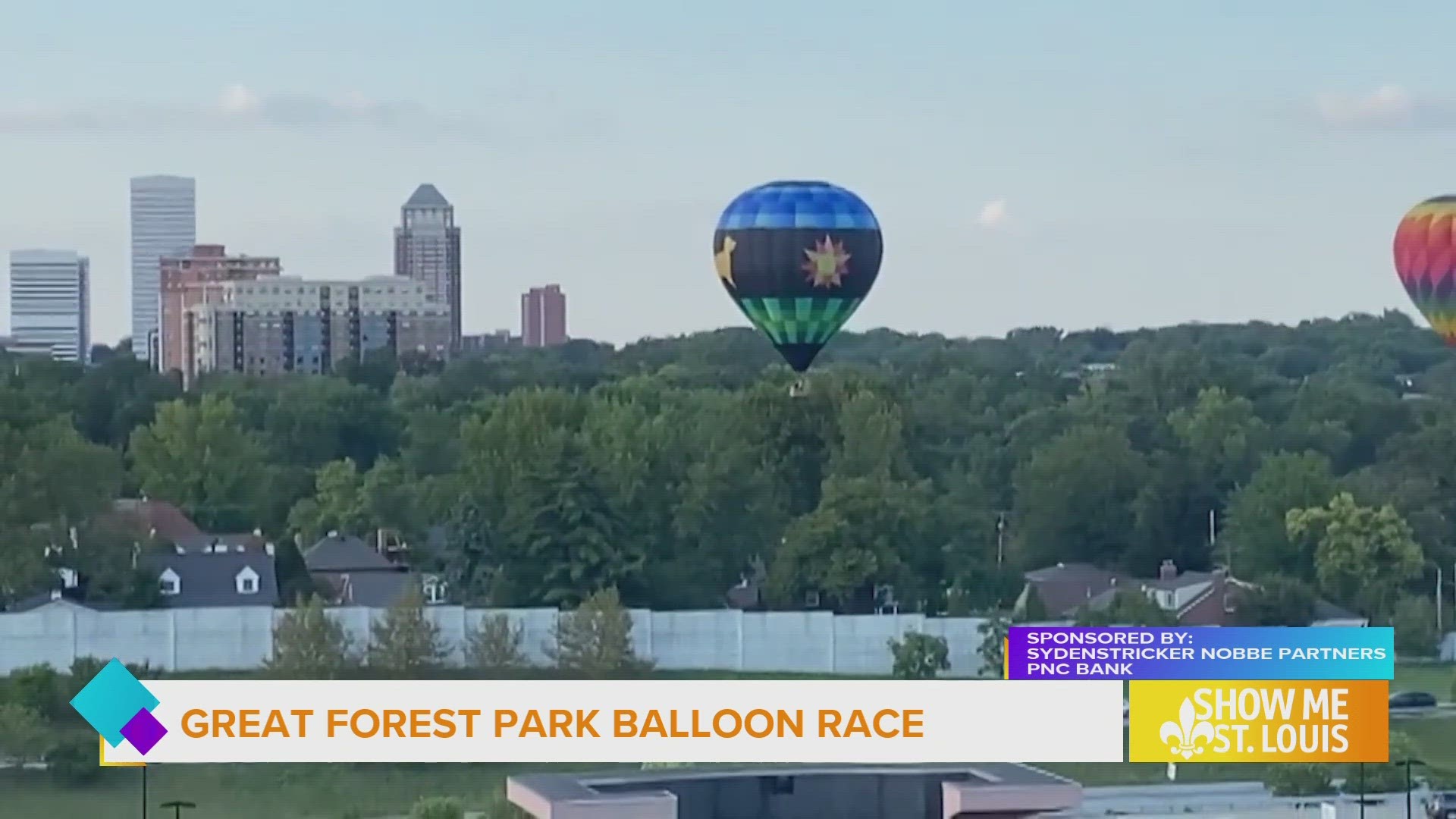 PNC Bank is the presenting sponsor of the Great Forest Park Balloon Race and Sydenstricker Nobbe Partners is participating for the first time as a land sponsor.