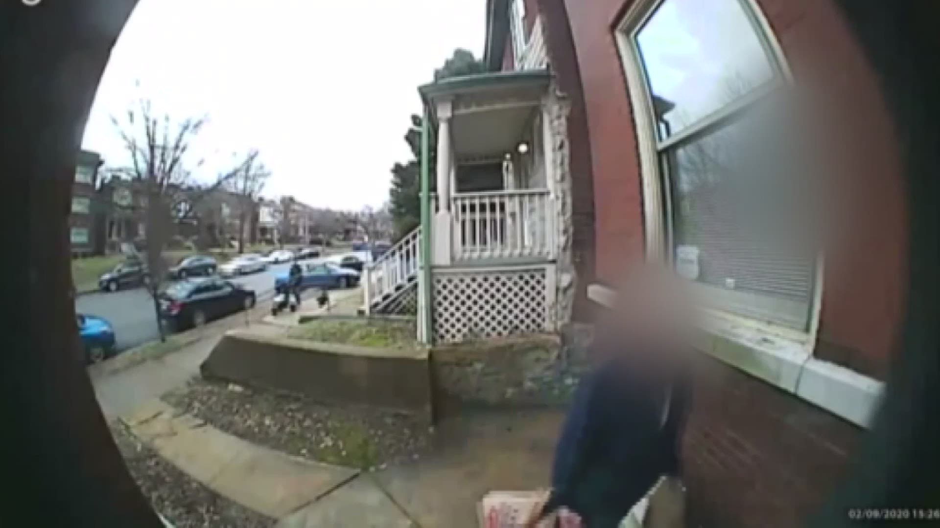 Raw Video: Delivery driver's car stolen in Shaw