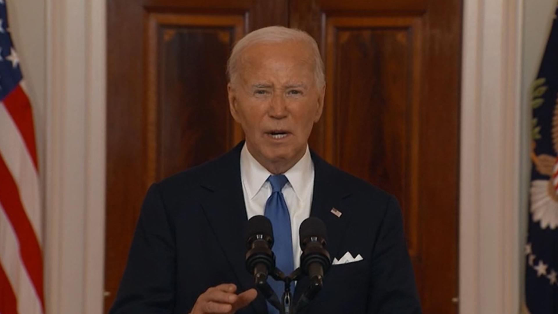 President Joe Biden spoke about the Supreme Court's decision on presidential immunity.