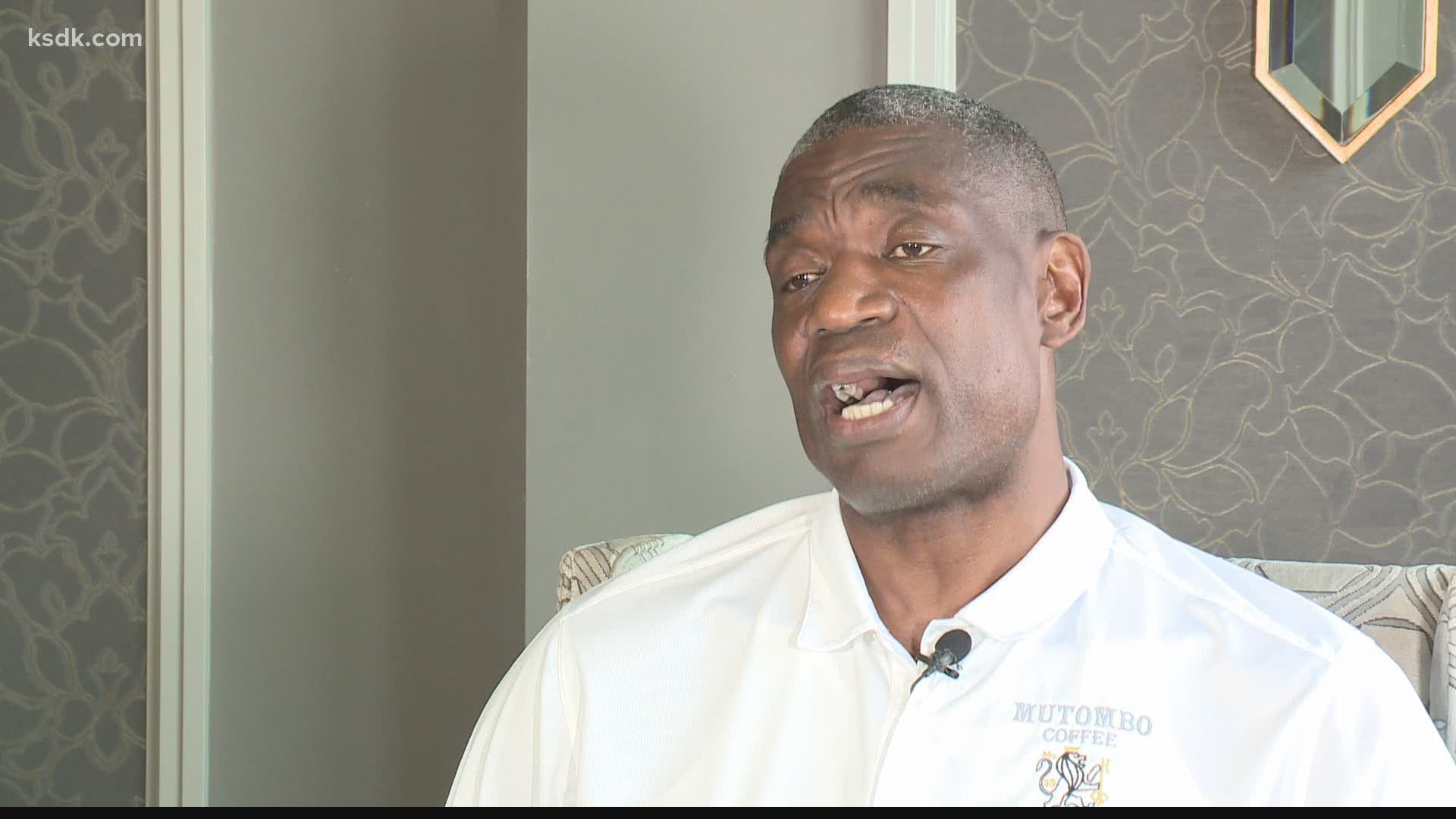Dikembe Mutombo is using some of the proceeds 
of his coffee company to help the areas where the coffee comes from.
