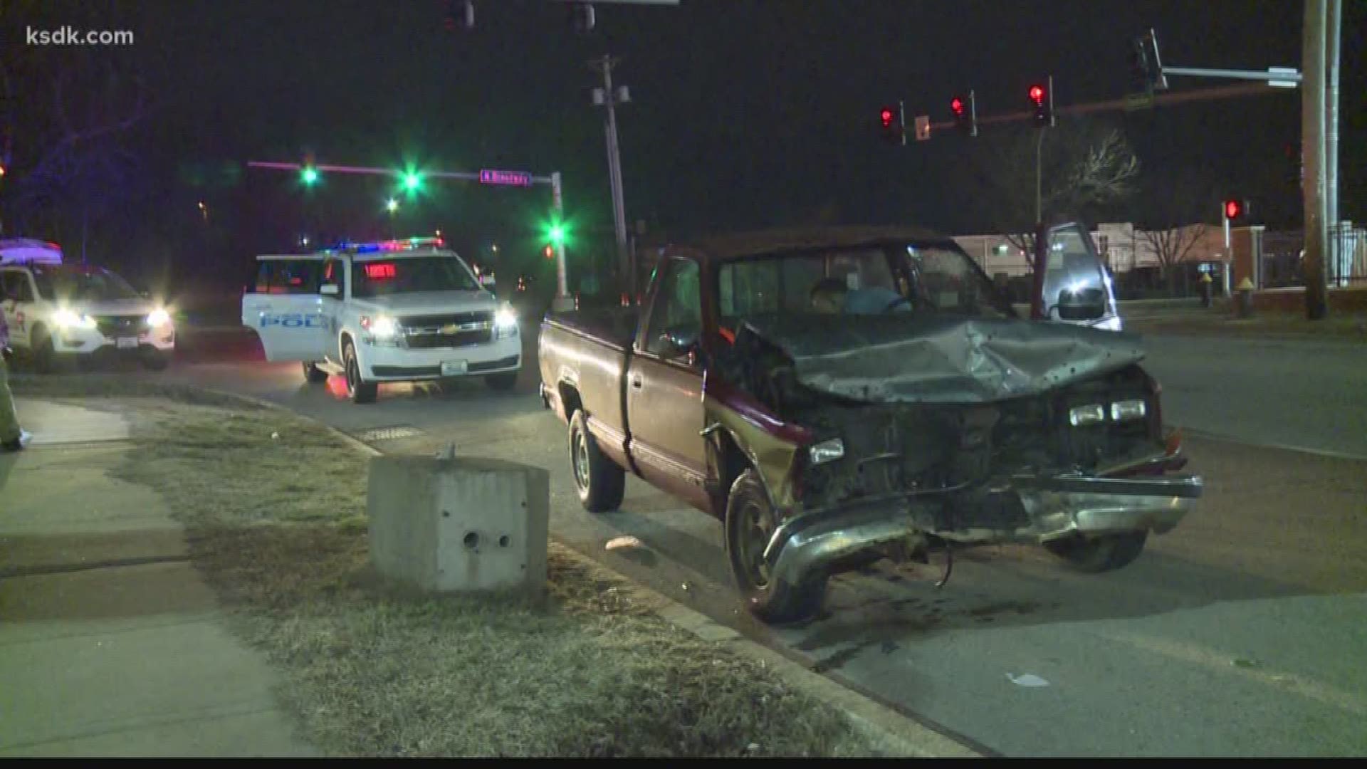 A driver was arrested after a hit-and-run crash near O'Fallon Park. The victim said he's thankful he's okay.
