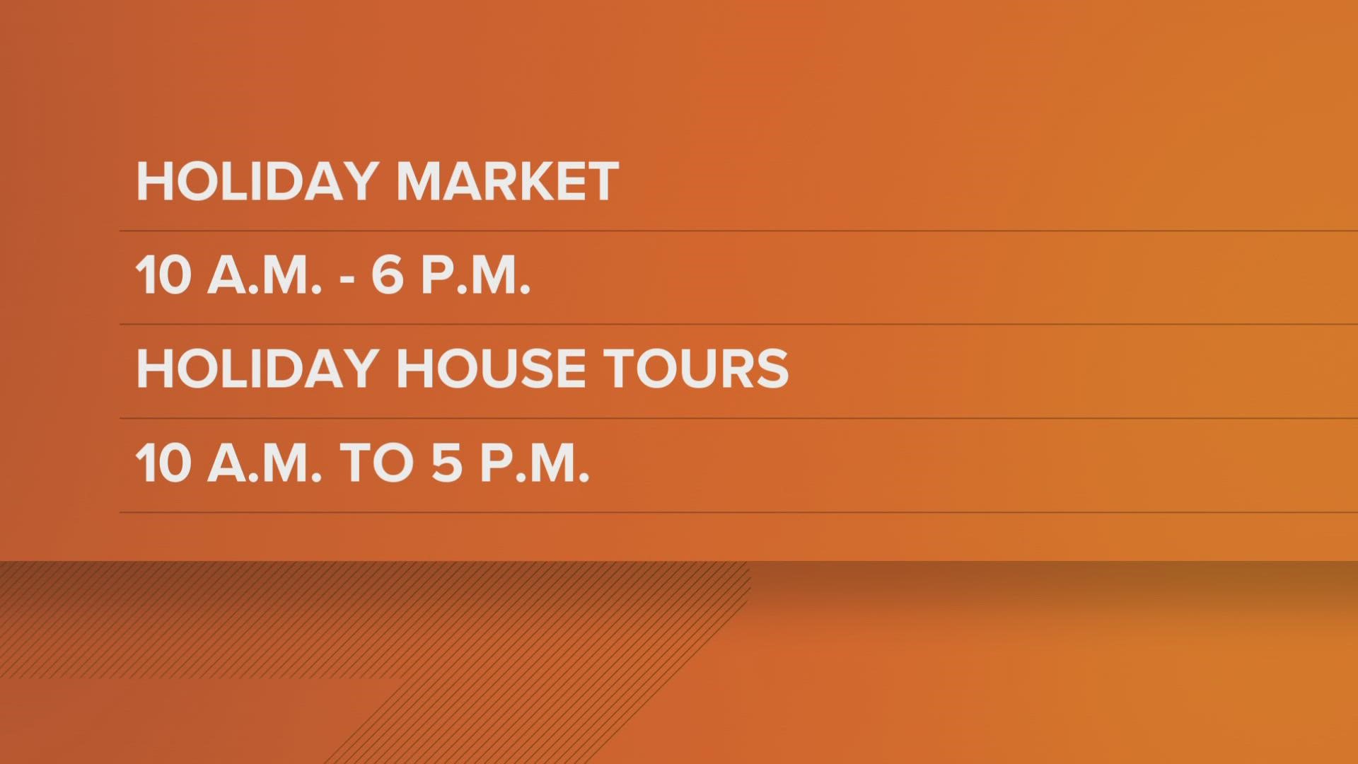 Stop by Lafayette Square Sunday to shop local and get tickets to tour the beautiful historic homes of the neighborhood! Holiday Market runs from 10 a.m. - 6 p.m.