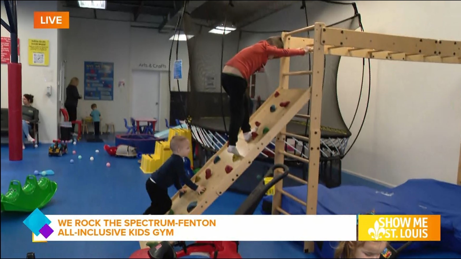 They are a fun, enriching environment that includes swings, a trampoline, pretend play, sensory bins, an arts & crafts corner, an interactive projector, and more.