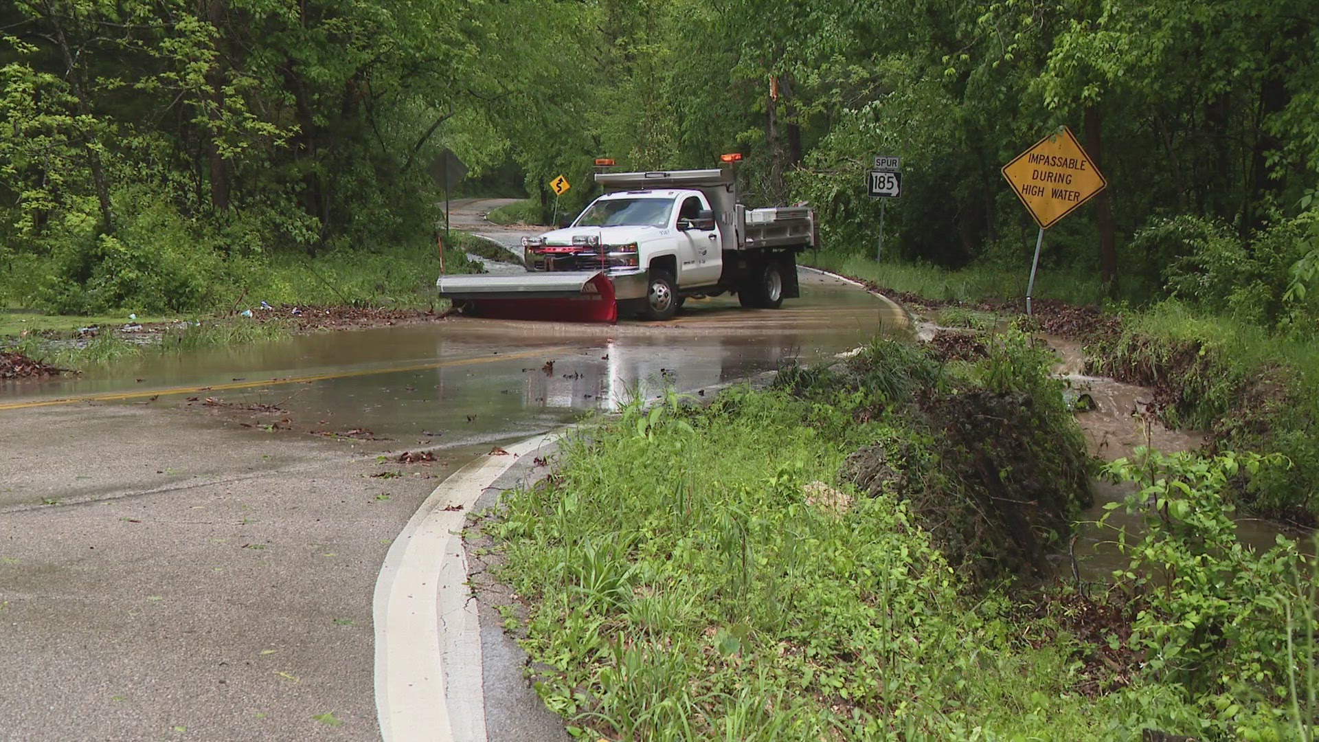 For the second day in a row, Sullivan, Missouri, was hit with severe weather. Wednesday, damage from high winds and rain could be found in town.