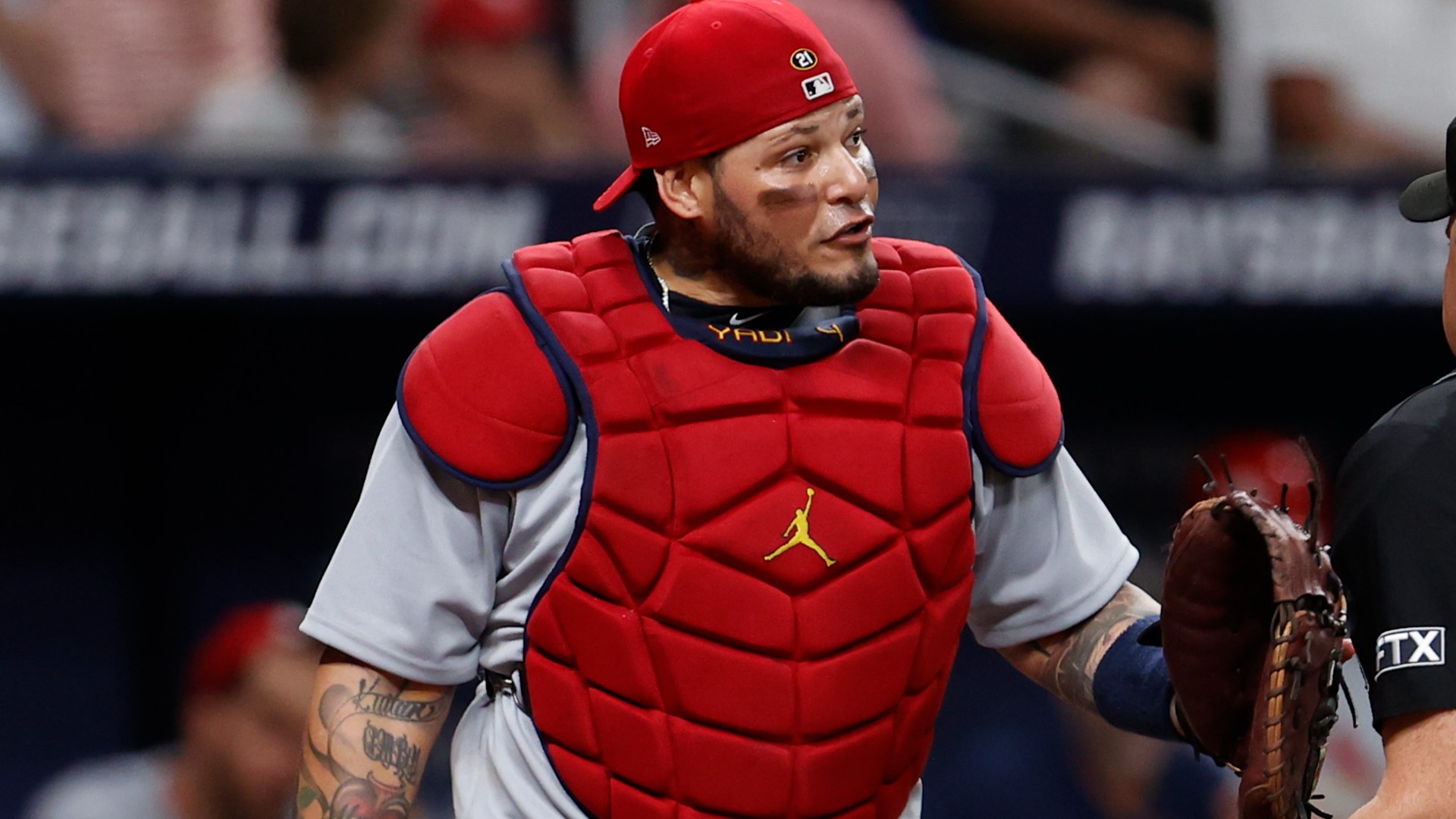 Molina is still on the IL for the Cardinals, but he managed to make headlines this weekend at a basketball game in Puerto Rico