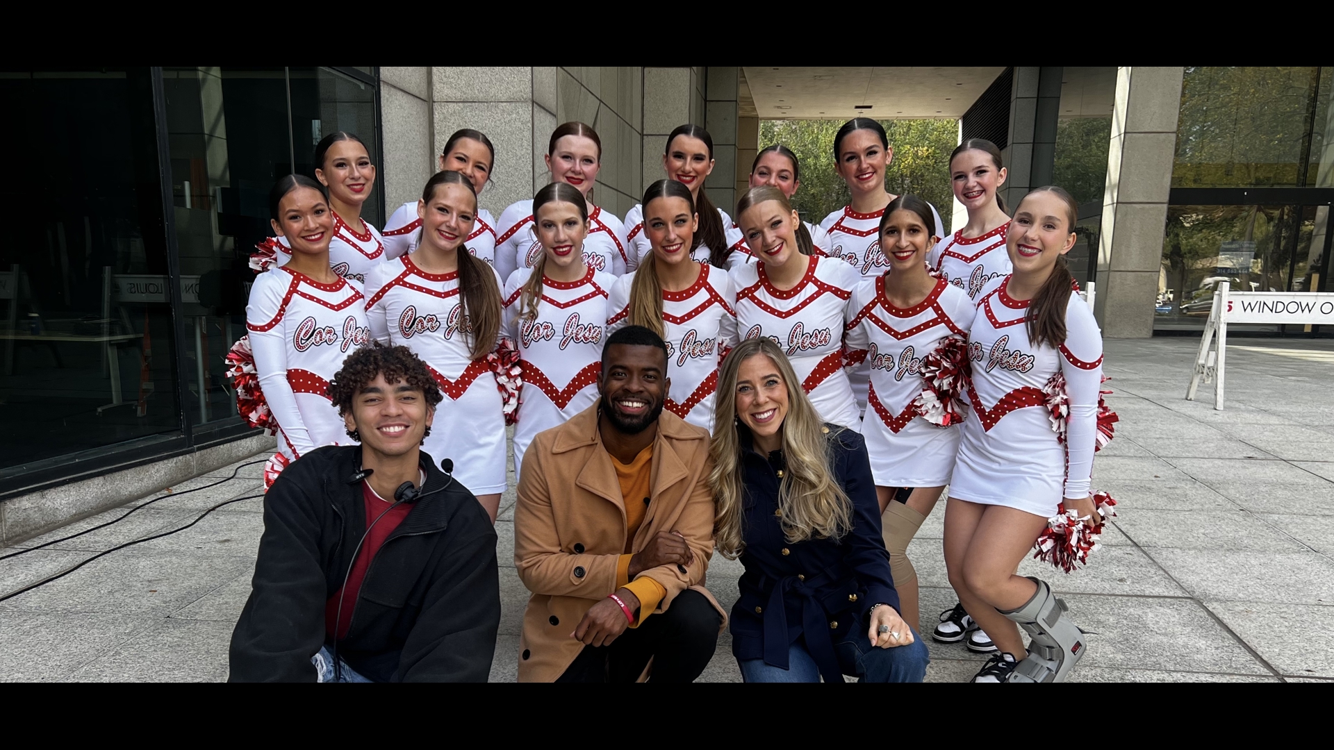 Cor Jesu Academy dance team brought the energy to Television Plaza for the final Tailgate Friday of the year.