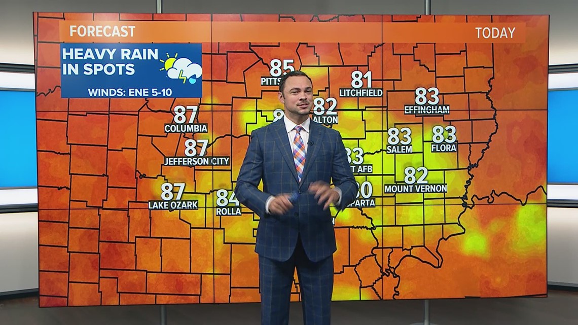 Thursday morning weather forecast in St. louis 730am | www.paulmartinsmith.com