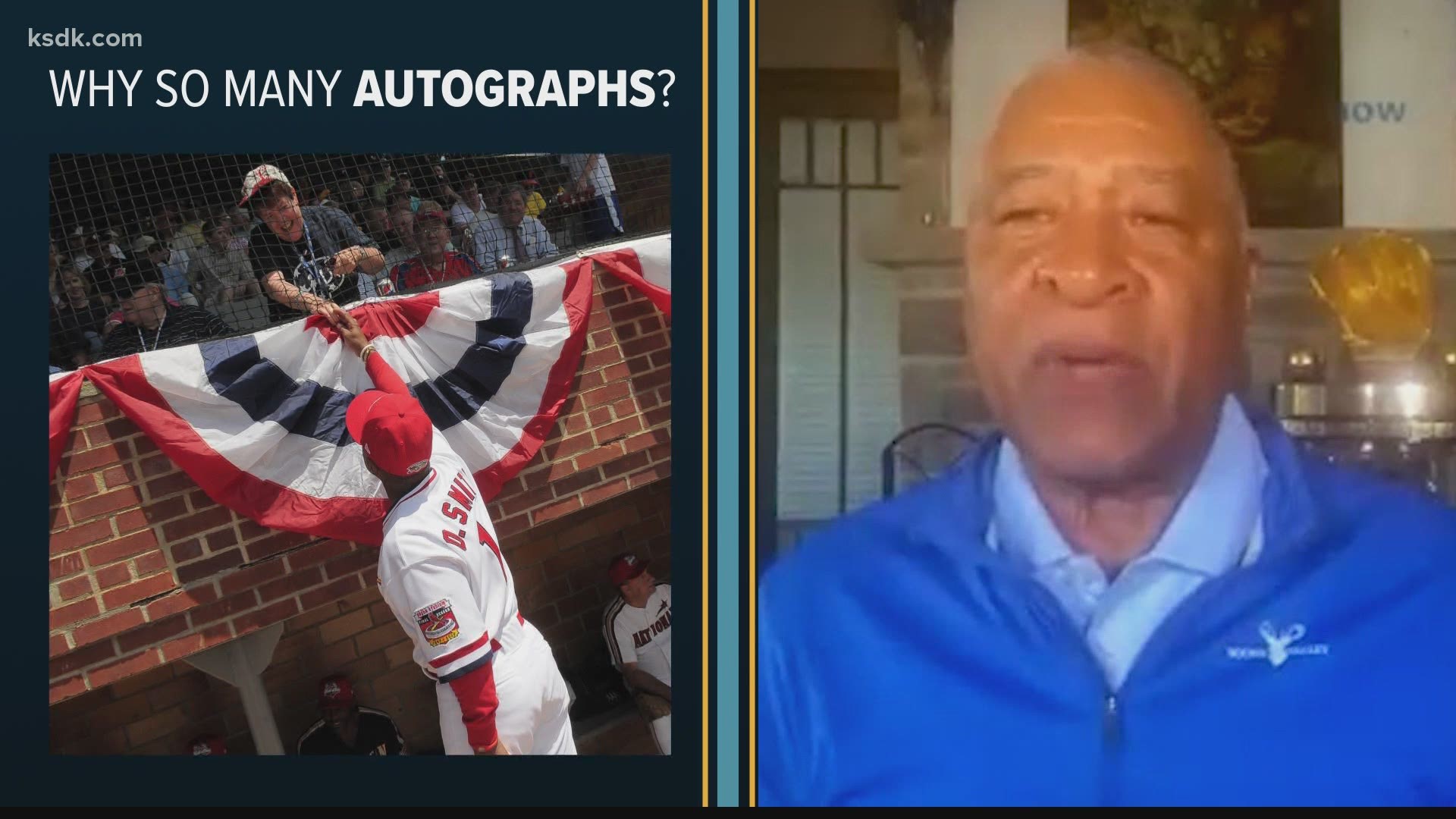 Download Ozzie Smith Wearing St. Louis Cardinals Wallpaper