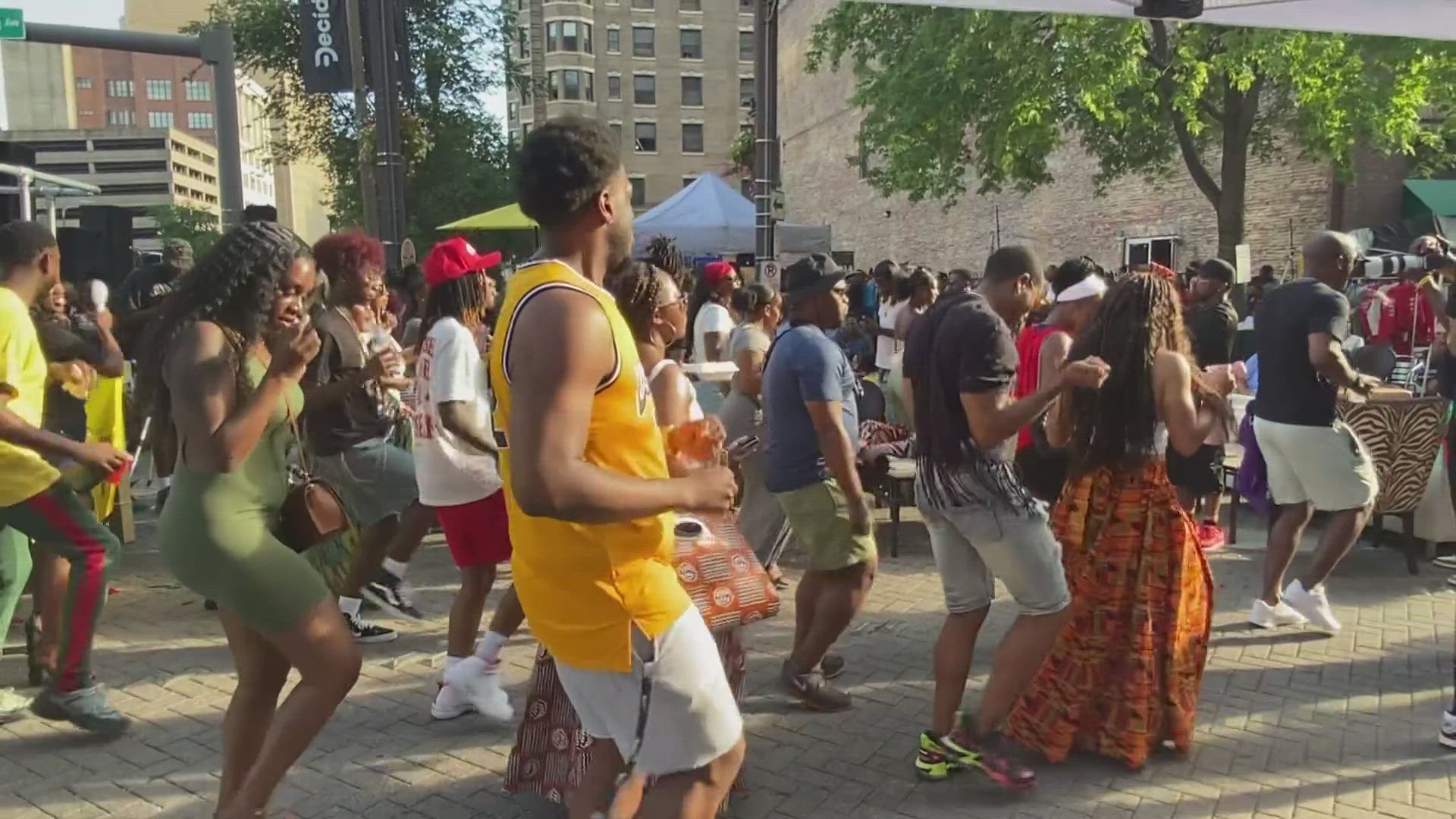 A lively street festival took over Washington Avenue in downtown St. Louis on Wednesday.