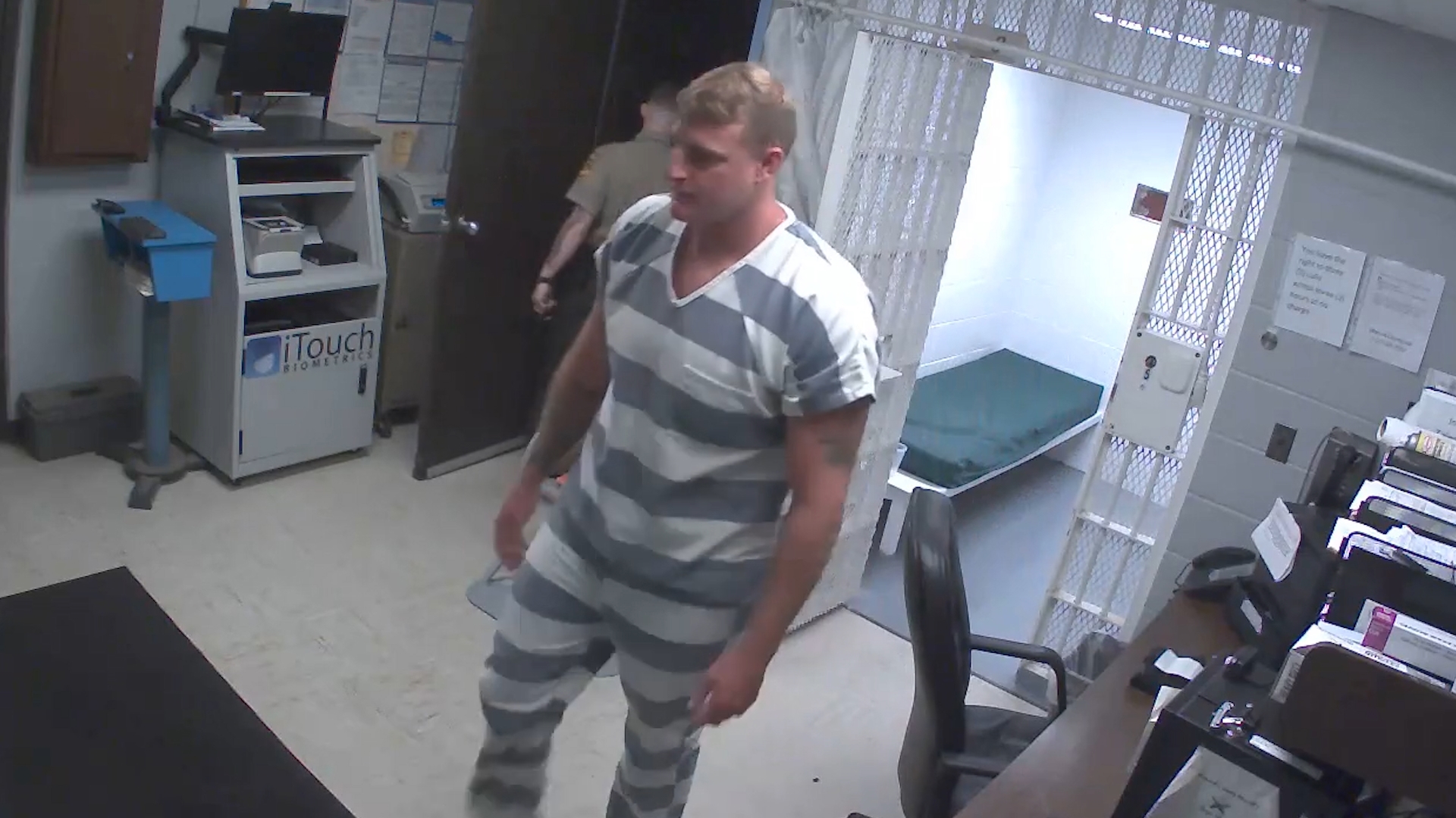 A 90-minute video released by the Menard County Sheriff's Office shows former Sangamon County sheriff's deputy Sean Grayson being booked on July 17.