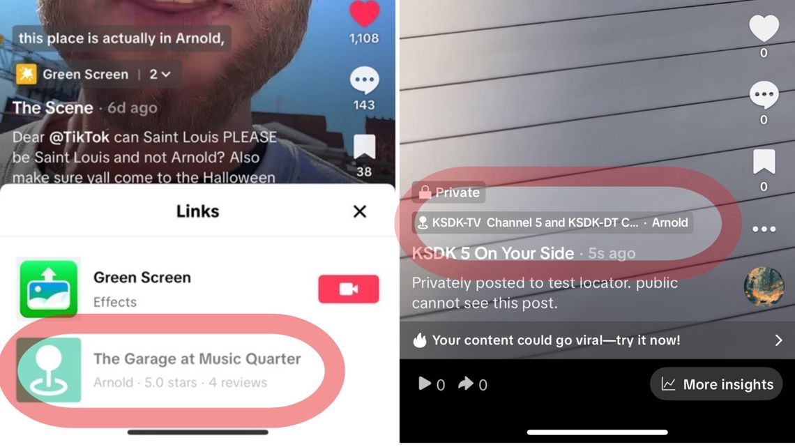 TikTok location error mislabels St. Louis venues as Arnold, Missouri — users say it’s hurting local promotion