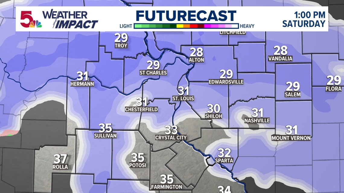 St. Louis could see first measurable snow of the season Saturday | ksdk.com