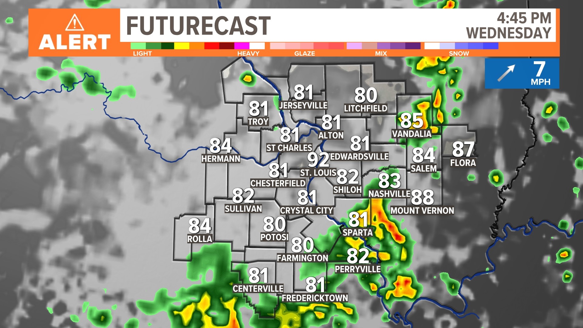 St. Louis forecast: Severe weather risk Wednesday | ksdk.com