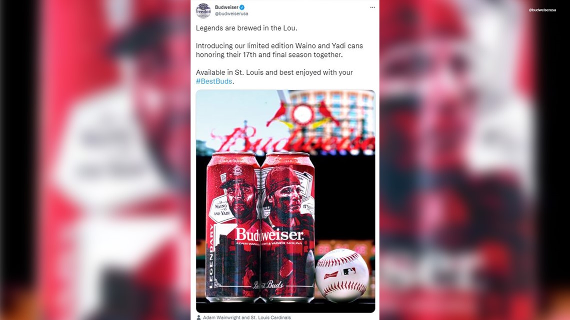 St. Louis' Anheuser-Busch salutes the baseball careers of Cardinals'  teammates Yadier Molina and Adam Wainwright