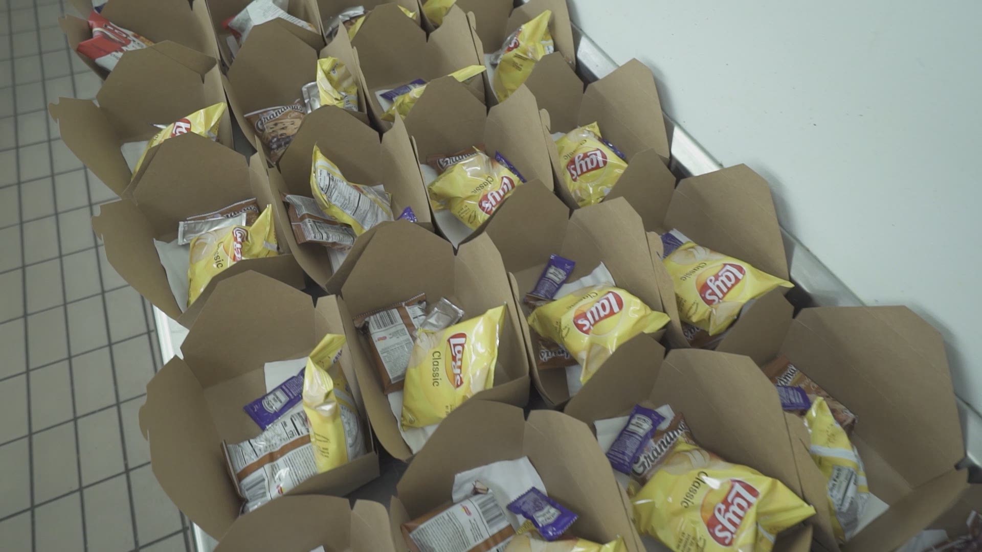 Purina is donating more than 400 boxed lunches to local first responders three days a week for the next month.