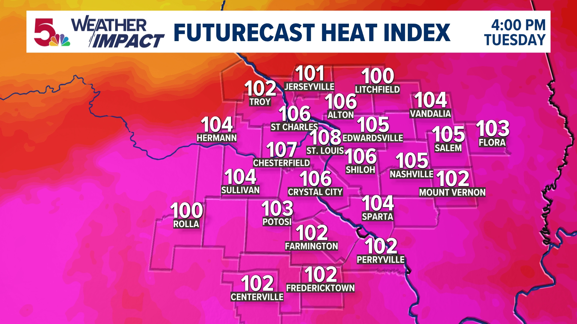 Heat and humidity build Tuesday in St. Louis | ksdk.com
