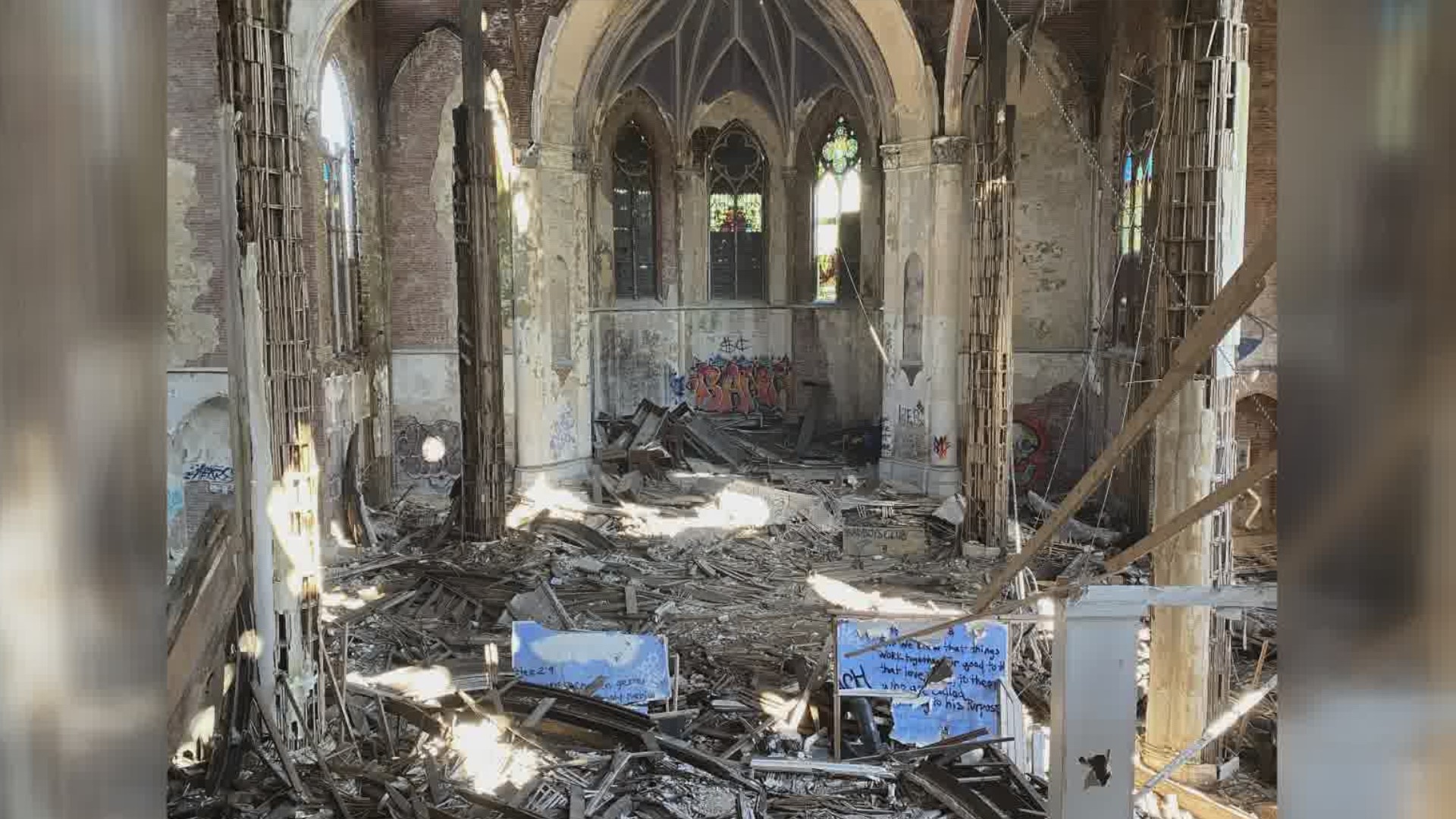 It's estimated that the renovation of the north city church will cost $10 million.