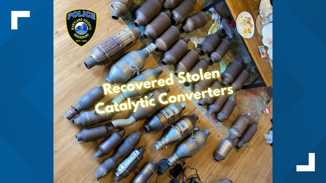 Maryland Heights arrest recovers dozens of catalytic converters
