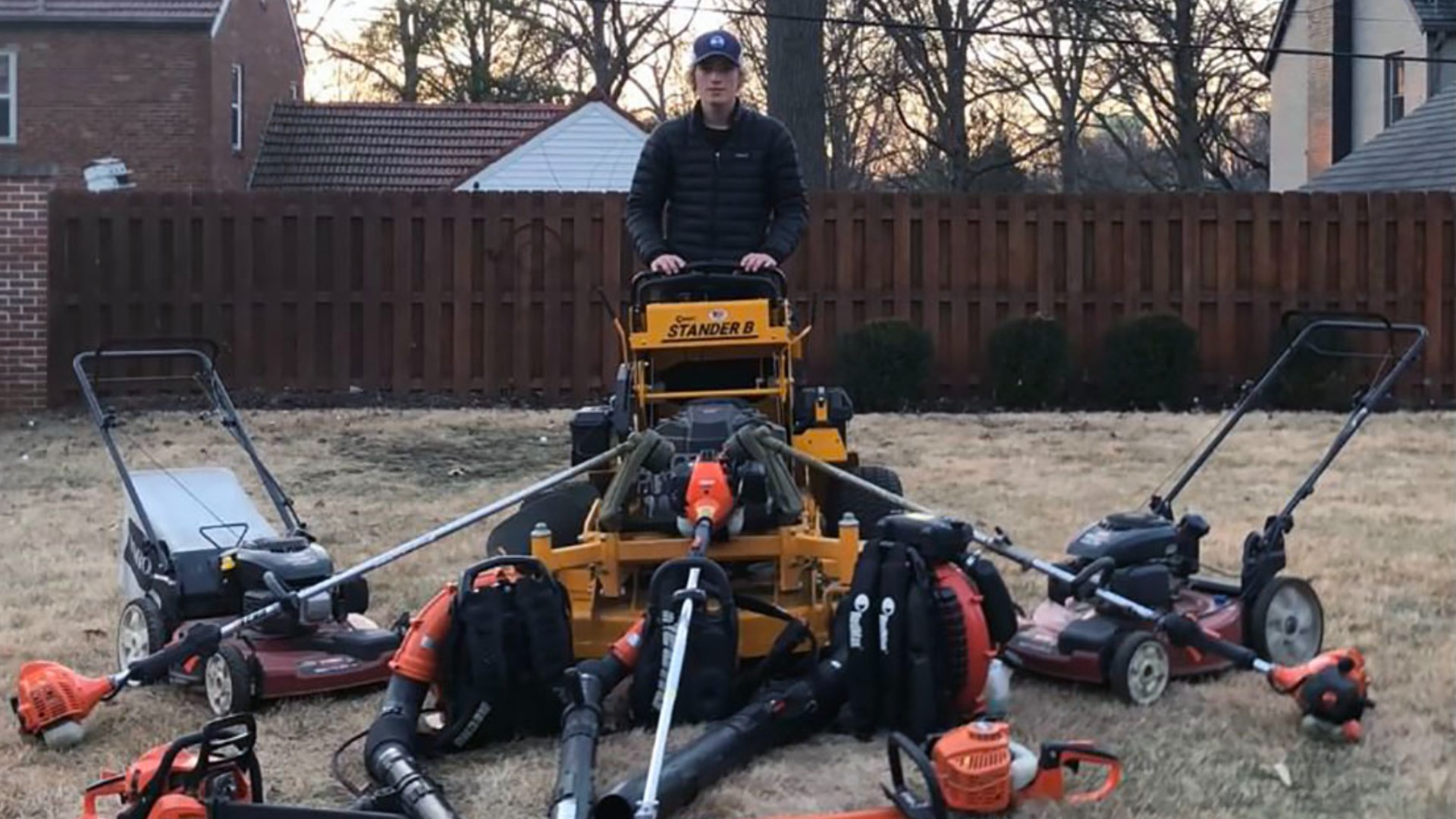Wilson Stahl, who started his own lawn care business last year, can't make the money he's used to due to some brazen thieves