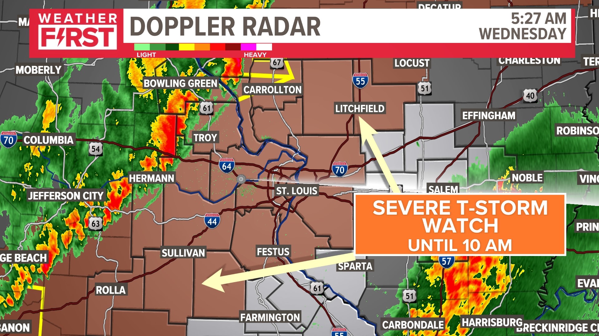 St. Louis weather: Severe storm risk Wednesday morning | ksdk.com
