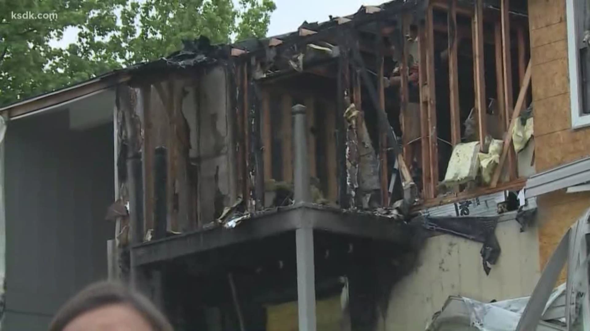 A fire tore through much of a Hazelwood apartment building, sending the people who live there packing up their things and looking for a place to go.