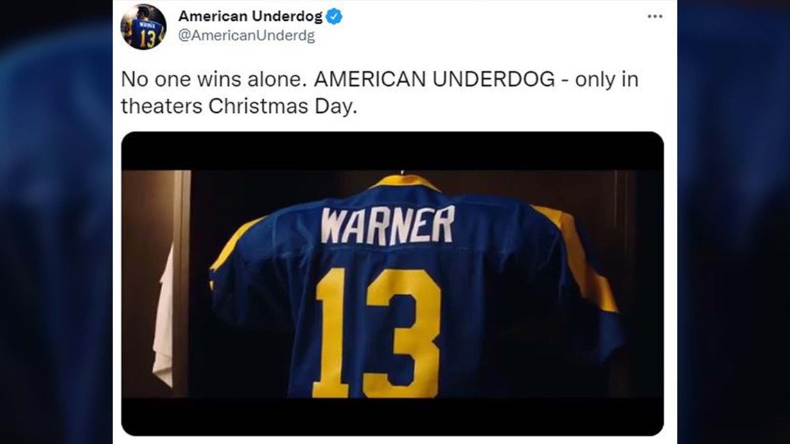 Another trailer for American Underdog, the Kurt Warner biopic, has been  released