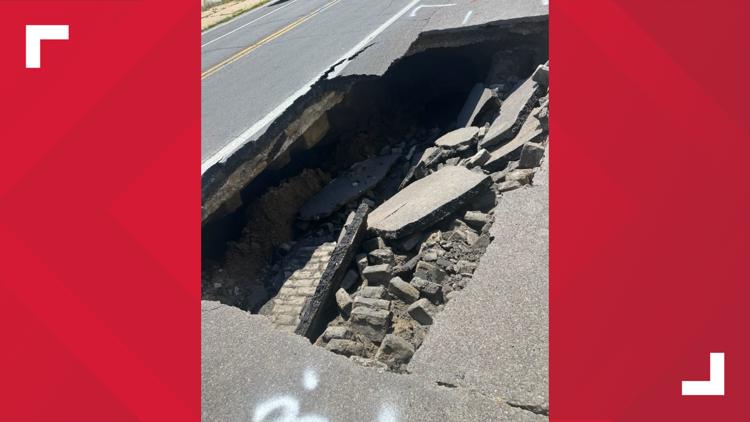 Street cave-in closes section of North Broadway | ksdk.com