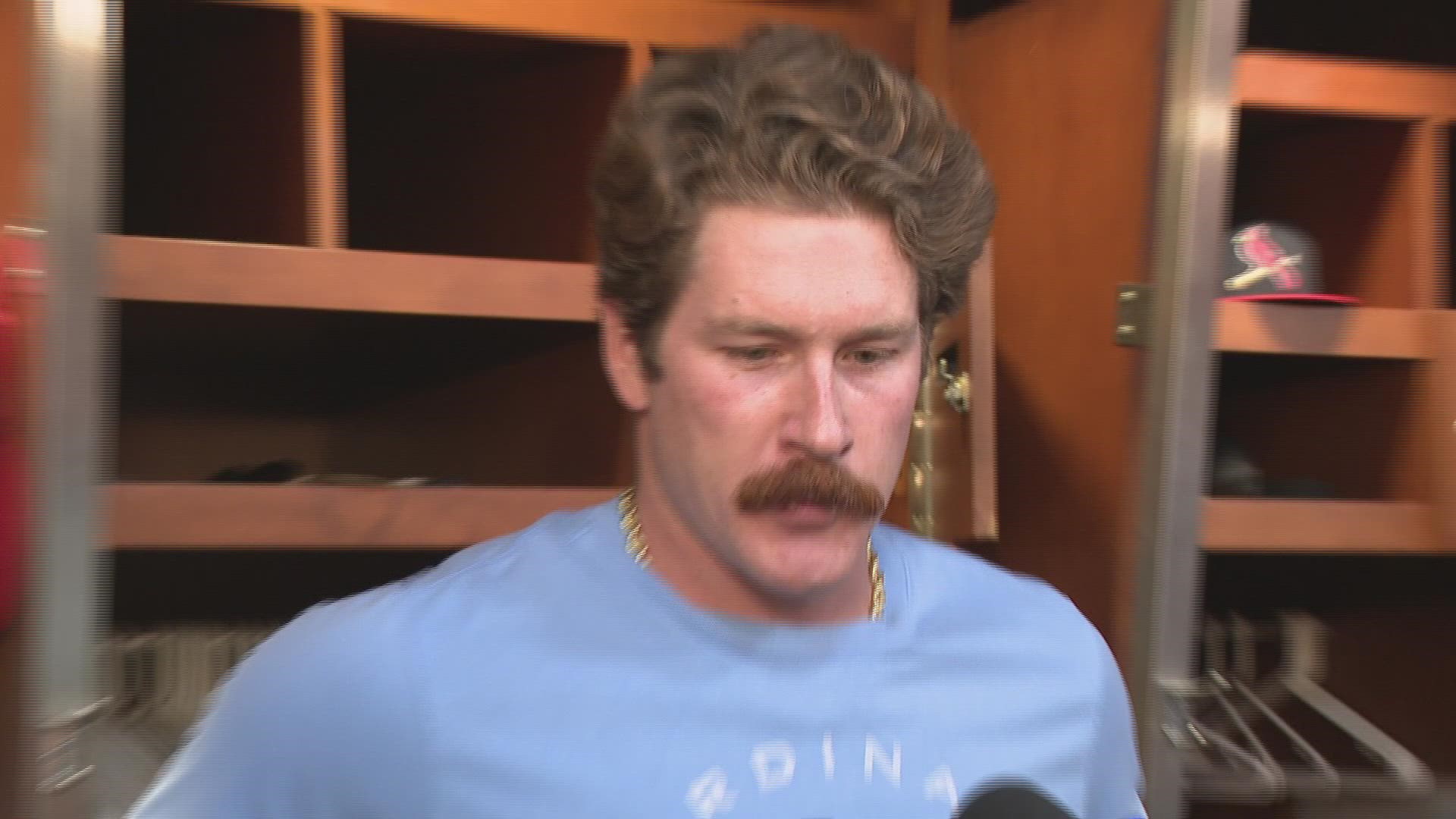 Game 2 starter Miles Mikolas talked bout the team's playoff exit and playing with Albert Pujols and Yadier Molina for the last time.