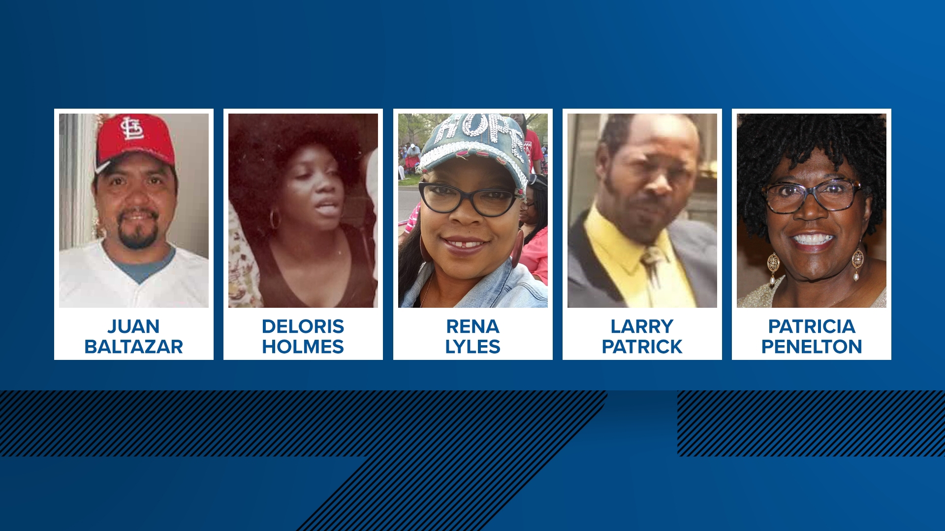 Five people were killed in the storm. The victims have been identified by their family, friends and neighbors in the days after.