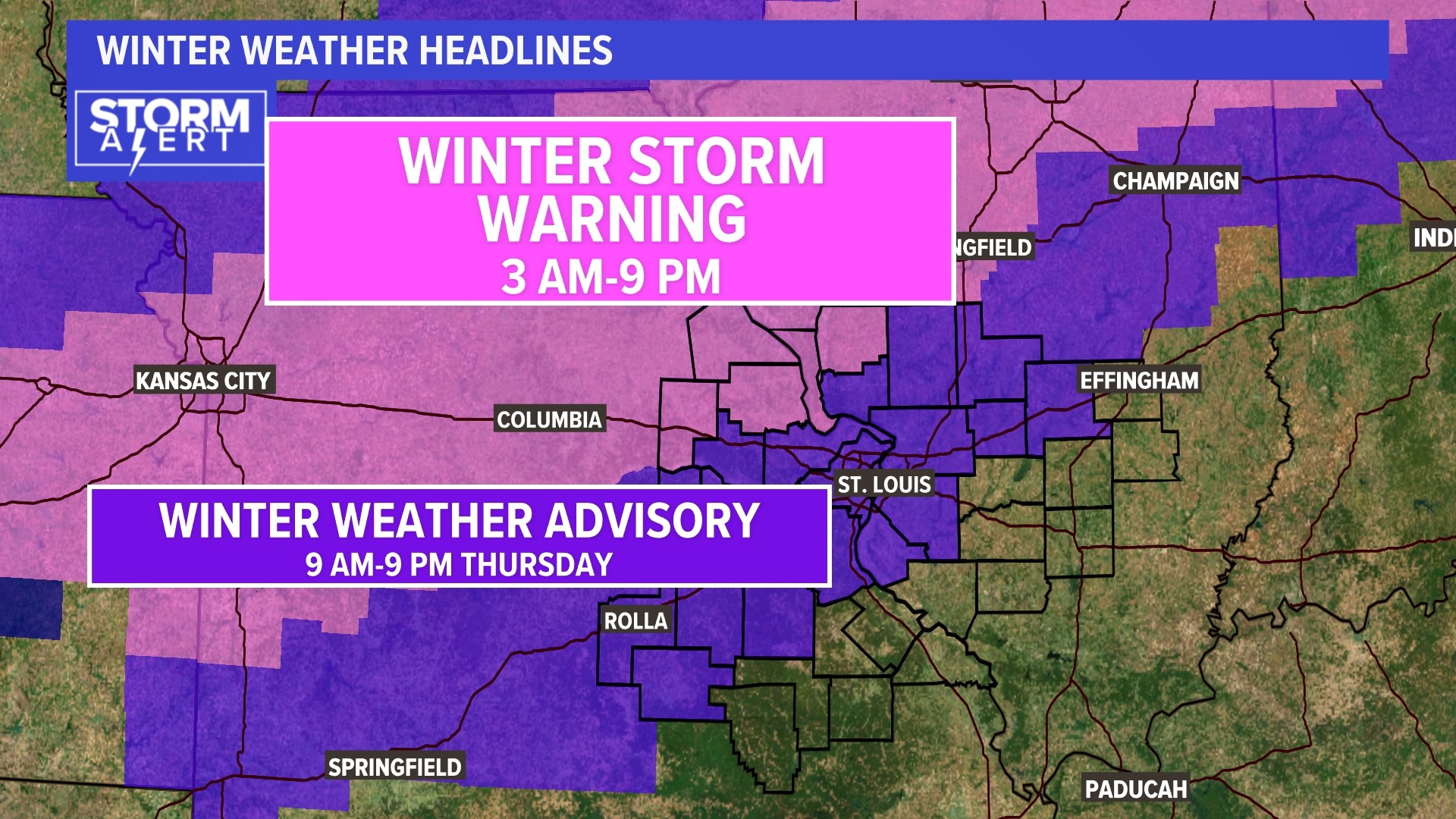 Rain, wintry mix and snow in St. Louis Wednesday, Thursday | ksdk.com