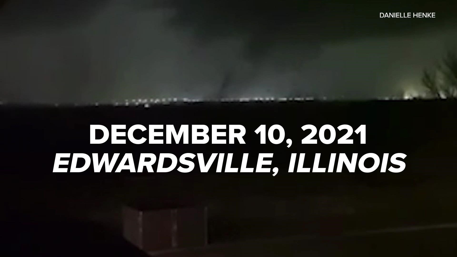 Saturday marks one year since a deadly tornado hit an Amazon warehouse in Edwardsville, Illinois.