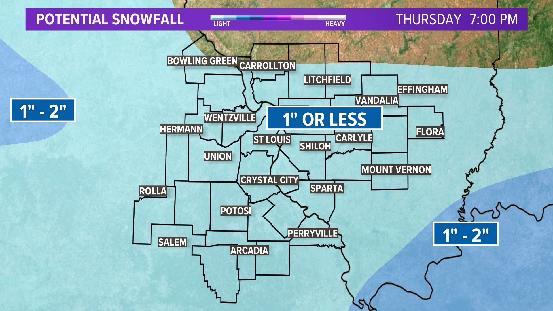 Light snow to impact Thursday morning commute in St. Louis | ksdk.com