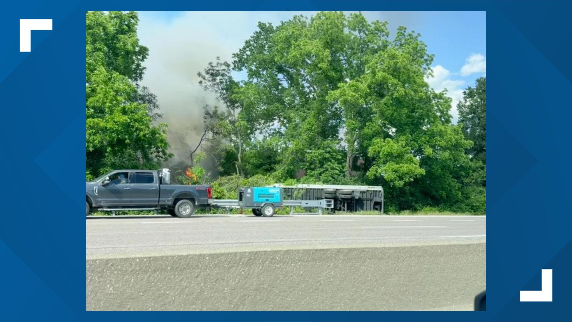 Crash on I-44 causes traffic backup in Downtown St. Louis | ksdk.com