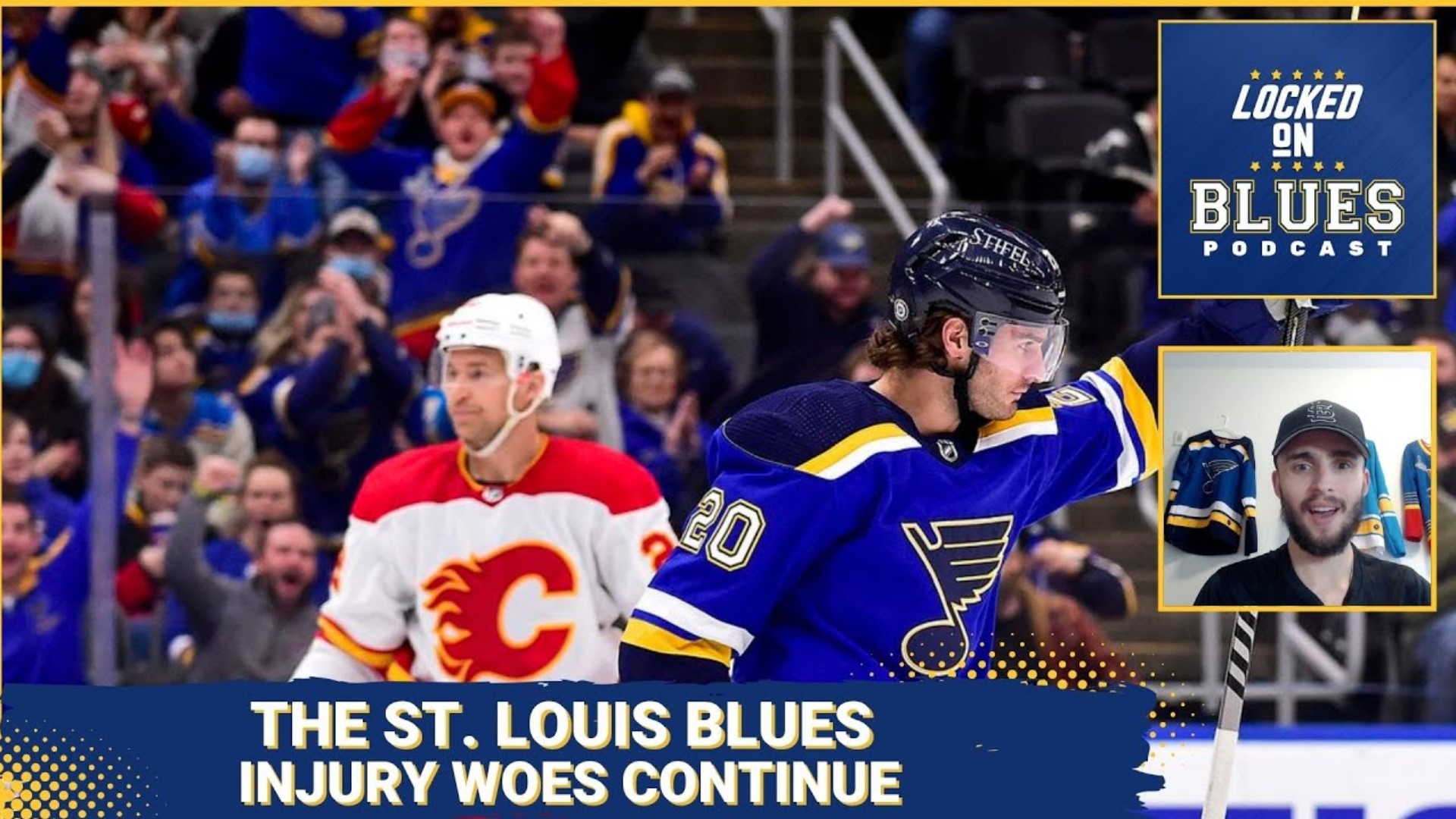 Josh Hyman breaks down the ever-growing list of injuries for the St. Louis Blues. He also previews Tuesday's game against the Calgary Flames.